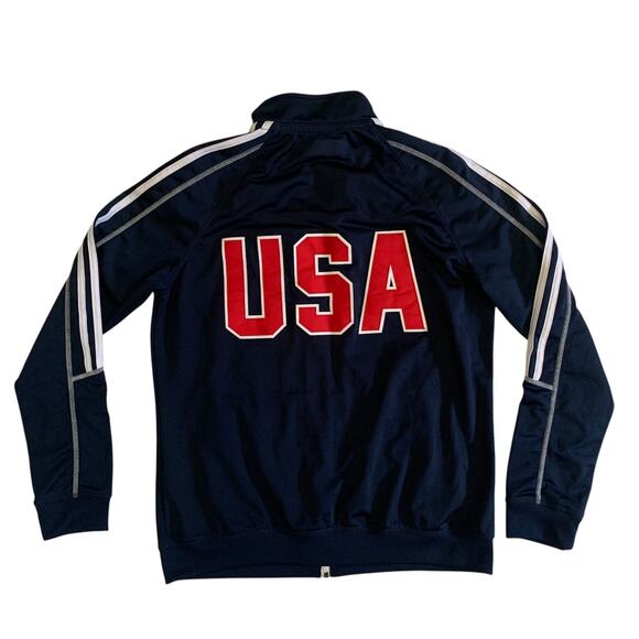 Adidas Womens Size L Full Zip United States Armed Forces Sports USA Track Jacket - Picture 4 of 15